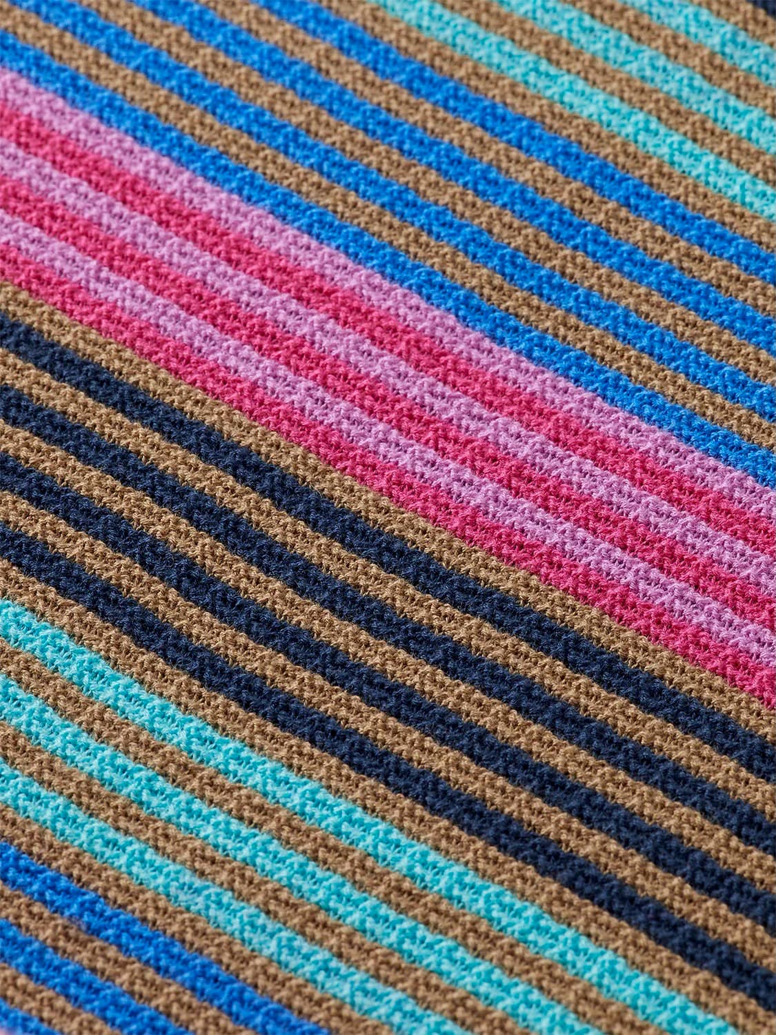 Multicolour striped knit